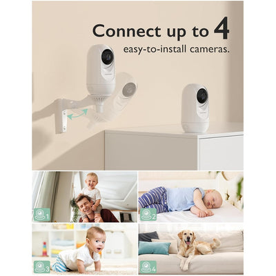 Babá Eletrônica Momcozy BM01 Monitor Hd 1080p Com Câmera - Instalação fácil